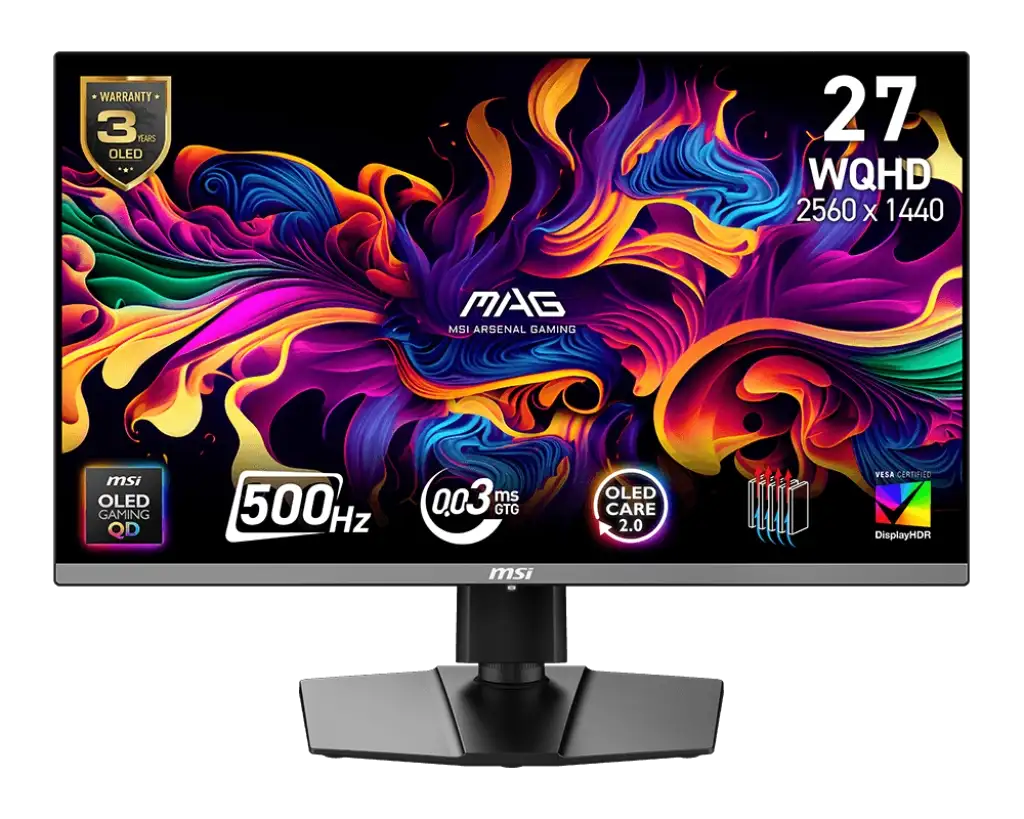 MSI MAG 272QP QD-OLED X50 500Hz 0 (1) MSI MAG 272QP QD-OLED X50 500Hz 0.03Ms