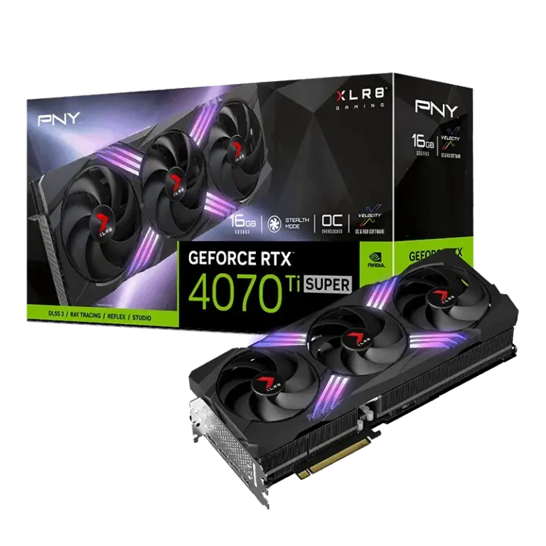 PNY GeForce RTX 4070 Ti SUPER 16GB XLR8 Gaming VERTO EPIC-X RGB OC Triple Fan DLSS 3