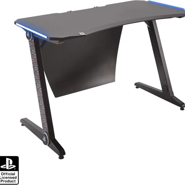 Xrocker Official Playstation Gaming Desk Led Lights Workstation Borealis RGB