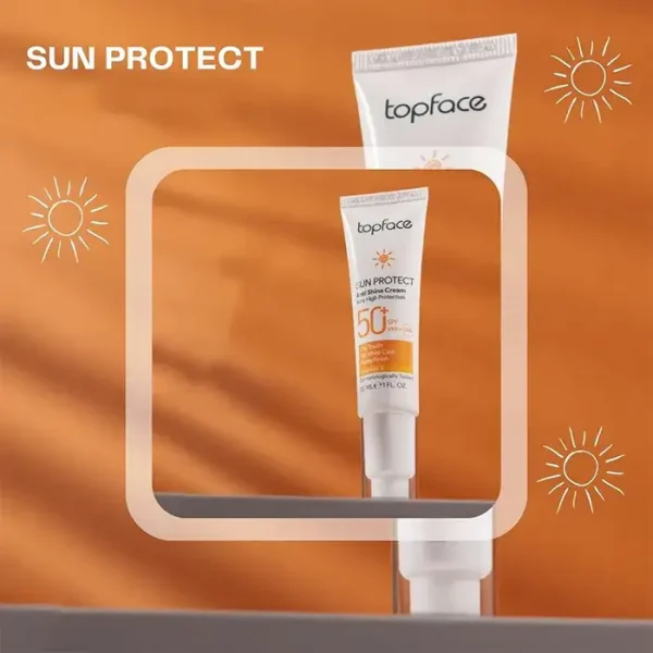 توب فيس كريم واقي شمس SPF50 فيتامين اي 30 مل
