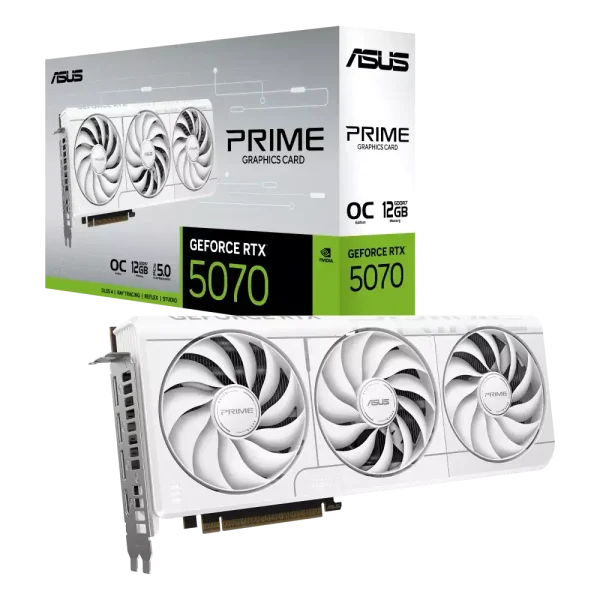 ASUS PRIME GeForce RTX 5070 White OC Edition 12GB GDDR7