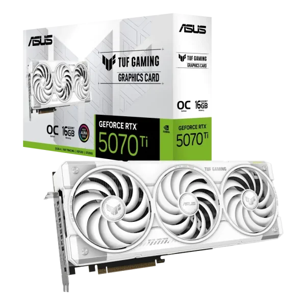 ASUS TUF Gaming GeForce RTX 5070 Ti 16GB GDDR7 White OC Edition