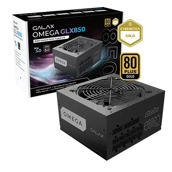 GALAX OMEGA GLX850 ATX 3.0 850W PCIE5 80 Plus Gold FM