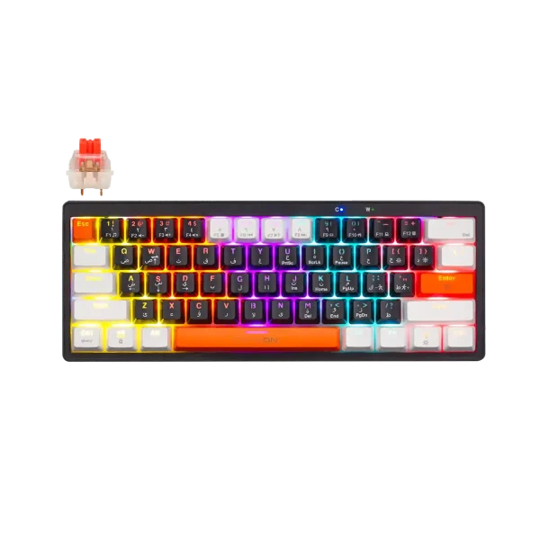 GAMEON AEROX Series GOMK60-RS 60% RGB Mechanical Wired Gaming Keyboard