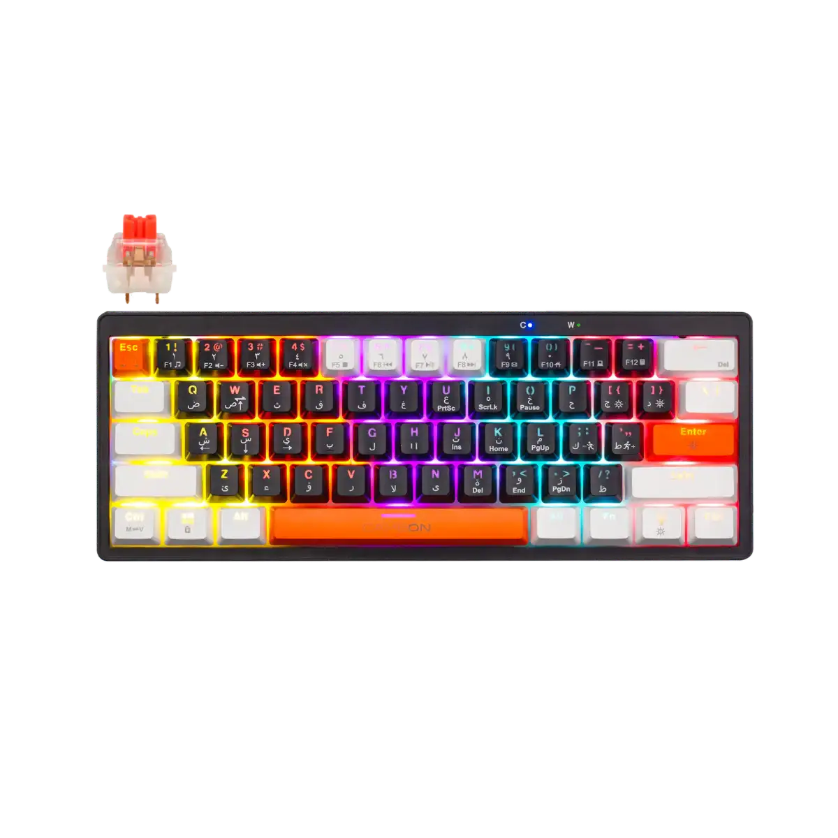 GAMEON AEROX Series GOMK60-RS 60% RGB Mechanical Wired Gaming Keyboard GAMEON AEROX Series GOMK60-RS 60% RGB Mechanical Wired Gaming Keyboard