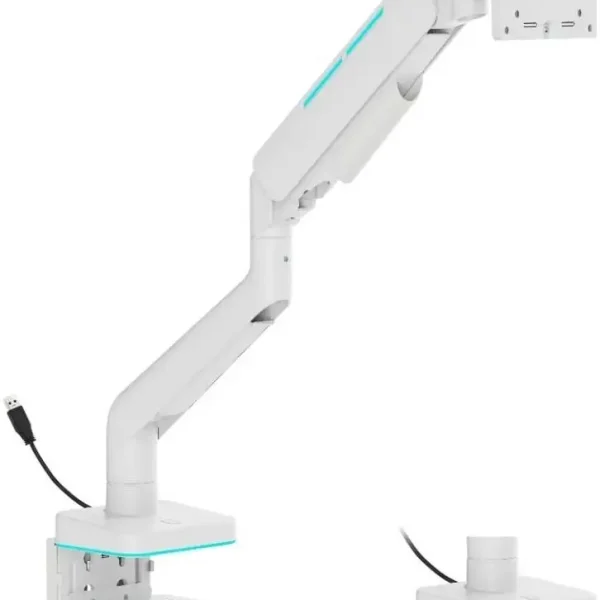 GamerTek Pivot Single RGB Monitor Arm Support 17- 49 Screens