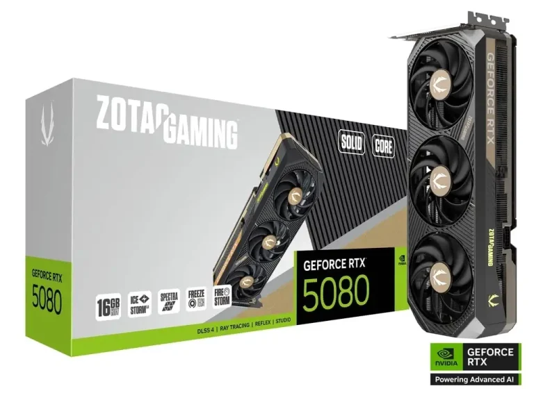 ZOTAC GAMING GeForce RTX 5080 SOLID CORE 16GB