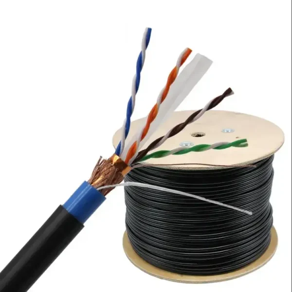 305M PVC 4P Twisted Pair SFTP Cat6 Shielded Ethernet Cable