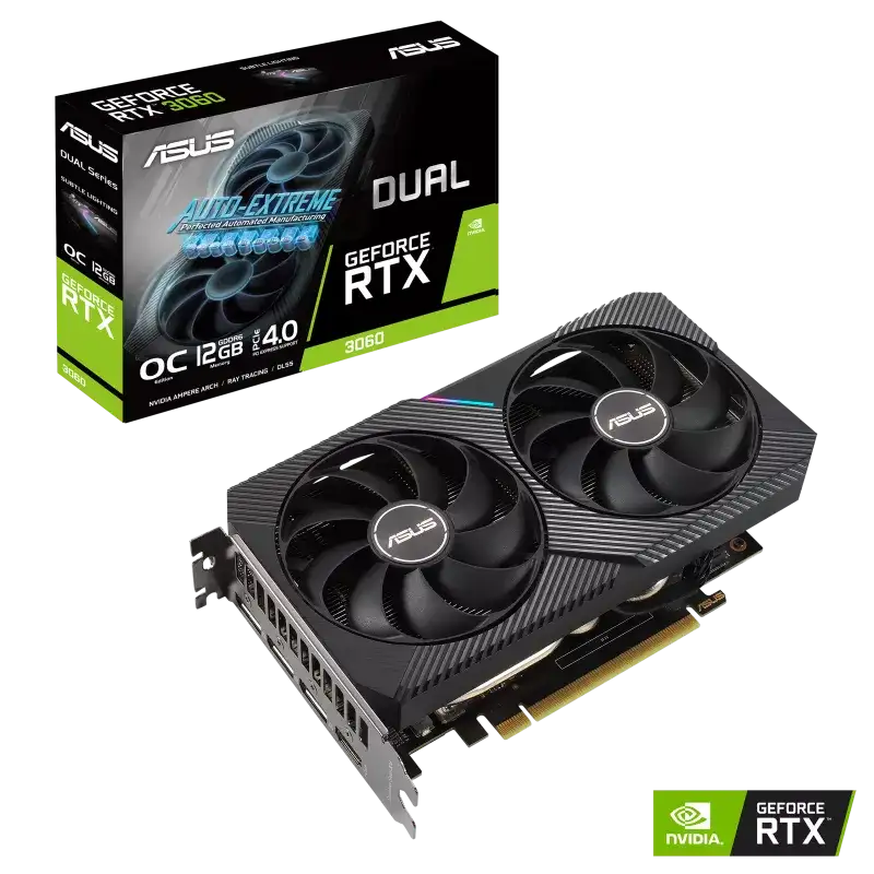 ASUS Dual GeForce RTX 3060 OC Edition 12GB GDDR6 ASUS Dual GeForce RTX 3060 OC Edition 12GB GDDR6
