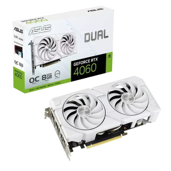 ASUS Dual GeForce RTX 4060 EVO White OC Edition 8GB GDDR6