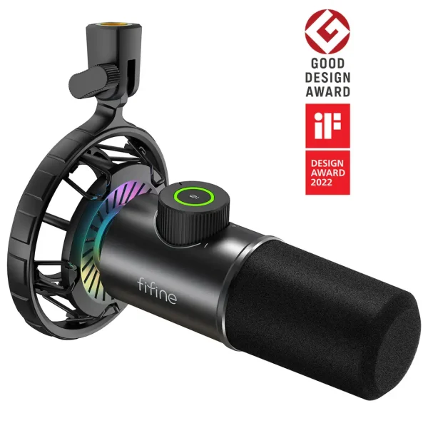 FIFINE K658 USB Dynamic Microphone RGB