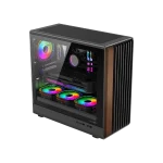 ⁦كيس GAMEON TIMBER Midnight Series ARGB PWM Mid Tower Gaming Case⁩ - الصورة ⁦3⁩