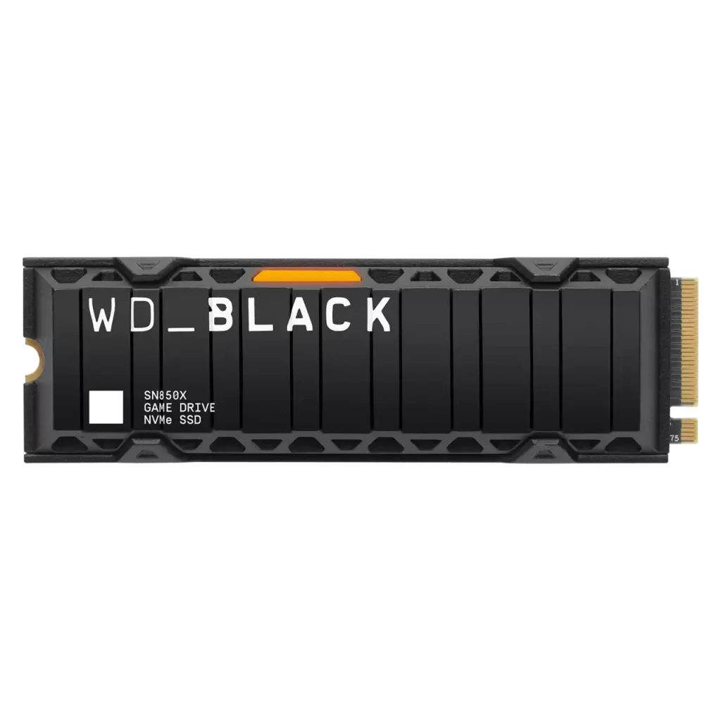 WD BLACK SN850X NVMe SSD 2TB 7300MBs With Heatsink