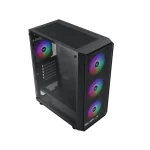 ⁦كيس Xigmatek Duo X E-ATX Mid Tower Case أسود⁩ - الصورة ⁦2⁩