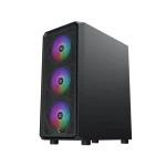 ⁦كيس Xigmatek Duo X E-ATX Mid Tower Case أسود⁩ - الصورة ⁦4⁩
