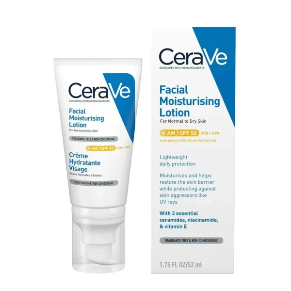 سيرافي كريم مرطب للوجه SPF50 نهاري 52مل
