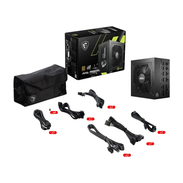 MSI MAG A650GL 80 PLUS Gold Full Modular 650W