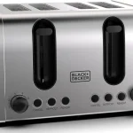 BLACK & DECKER 4-Slice Toaster 2100W Double-Sided Heating