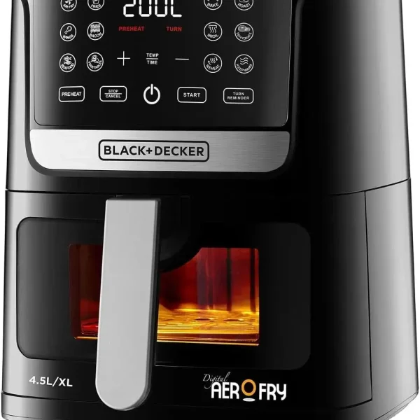 BLACK & DECKER 4.5L Air Fryer 12-in-1 4.5L 1500W LED