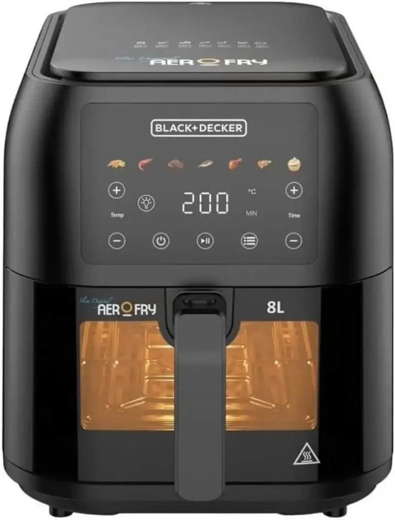 BLACK & DECKER 8L Air Fryer 1700W Touch Control SAF80W-B5