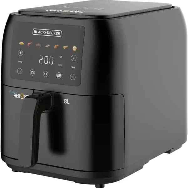 BLACK & DECKER Digital Air Fryer 1700W 8L Rapid Air