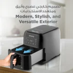 ⁦قلاية هوائية BLACK & DECKER Digital Air Fryer 1700W 8L Rapid Air⁩ - الصورة ⁦2⁩