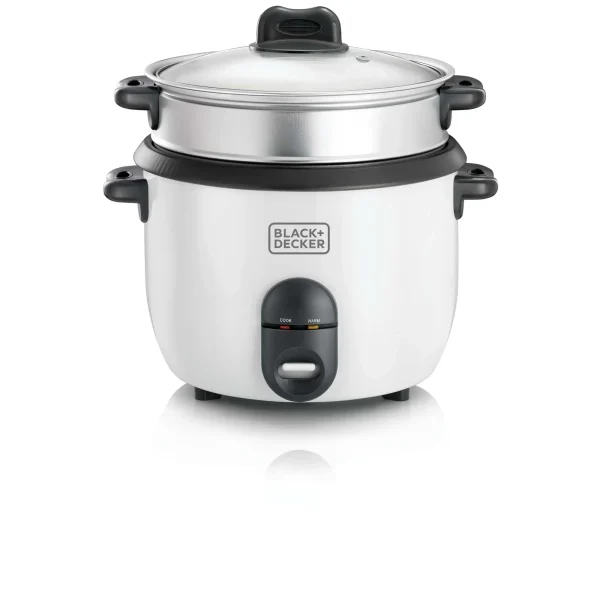Black & Decker 1.8 Ltr. Non Stick Rice Cooker with Glass Lid