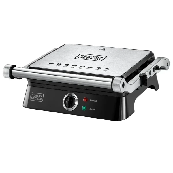 Black & Decker 1400W Contact Grill Fixed Plate
