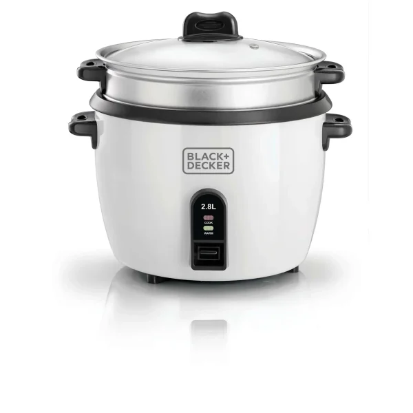 Black & Decker 2.5 Ltr. Non Stick Rice Cooker with Glass Lid
