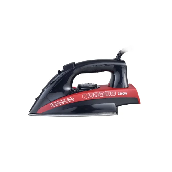 Black & Decker 2200W Steam Iron Non-stick Soleplate