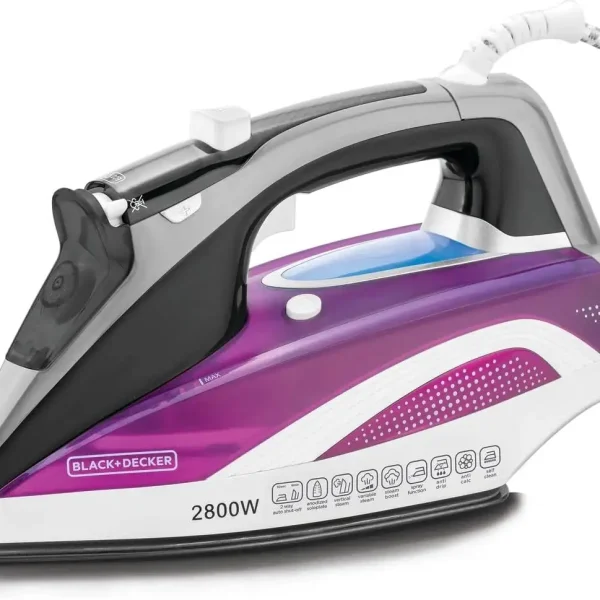 Black & Decker 2800W Digital Steam Iron with Auto Shutoff and Anodized Soleplate