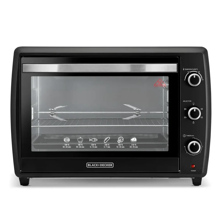 Black & Decker 70L Toaster Oven with Double Glass and Rotisserie
