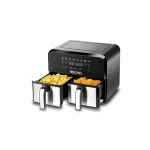 Black & Decker Dual Aerofry 4L + 4L 1700W Digital Touch