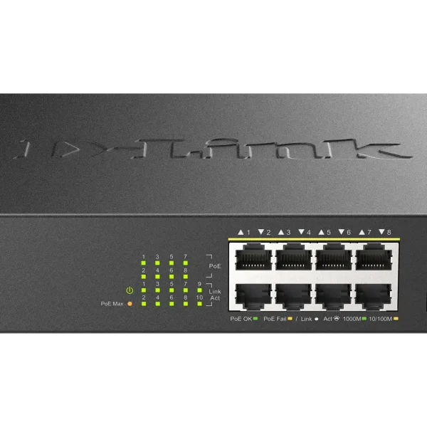 D-Link 10-Port Gigabit PoE Switch DGS-1010MP