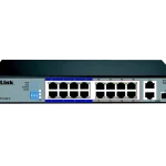 D-Link 16-Port 10/100 Long Range PoE+ Surveillance Switch DES-F1016P-E