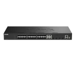 D-Link 20 Ports 1G SFP + 4 Ports 1G Combo GE/SFP + 4 Ports 10GSFP + Stackable Smart Switch