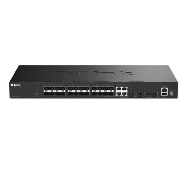 D-Link 20 Ports 1G SFP + 4 Ports 1G Combo GE/SFP + 4 Ports 10GSFP + Stackable Smart Switch