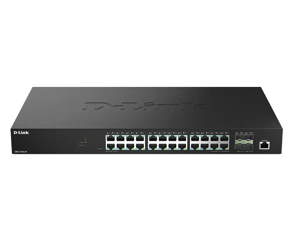 D-Link 28-Port 2.5G Smart Managed Switch DMS-1250-28 (1) D-Link 28-Port 2.5G Smart Managed Switch DMS-1250-28
