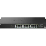 D-Link 28-Port 2.5GB Multi-Gigabit Smart Managed PoE++ Switch with 4 10G SFP+ Ports DMS-1250-28P