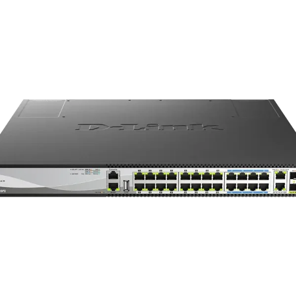 D-Link 30-Port Layer 3 Stackable Multi-Gigabit Managed PoE Switch DMS-3130-30PS