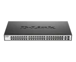 D-Link 48-Port Unmanaged Ethernet Switch with 2 Gigabit CopperSFP Ports DES-1050G