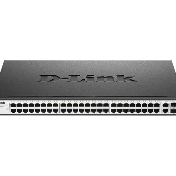 D-Link 48-Port Unmanaged Ethernet Switch with 2 Gigabit CopperSFP Ports DES-1050G