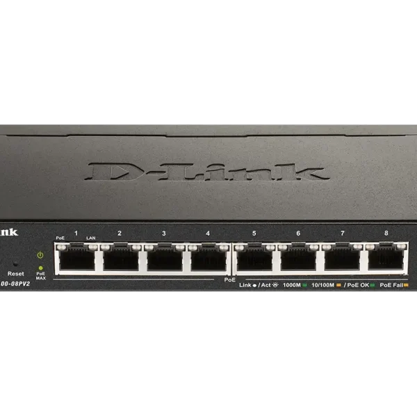D-Link 8-Port Gigabit PoE Smart Managed Switch DGS-1100-08PV2