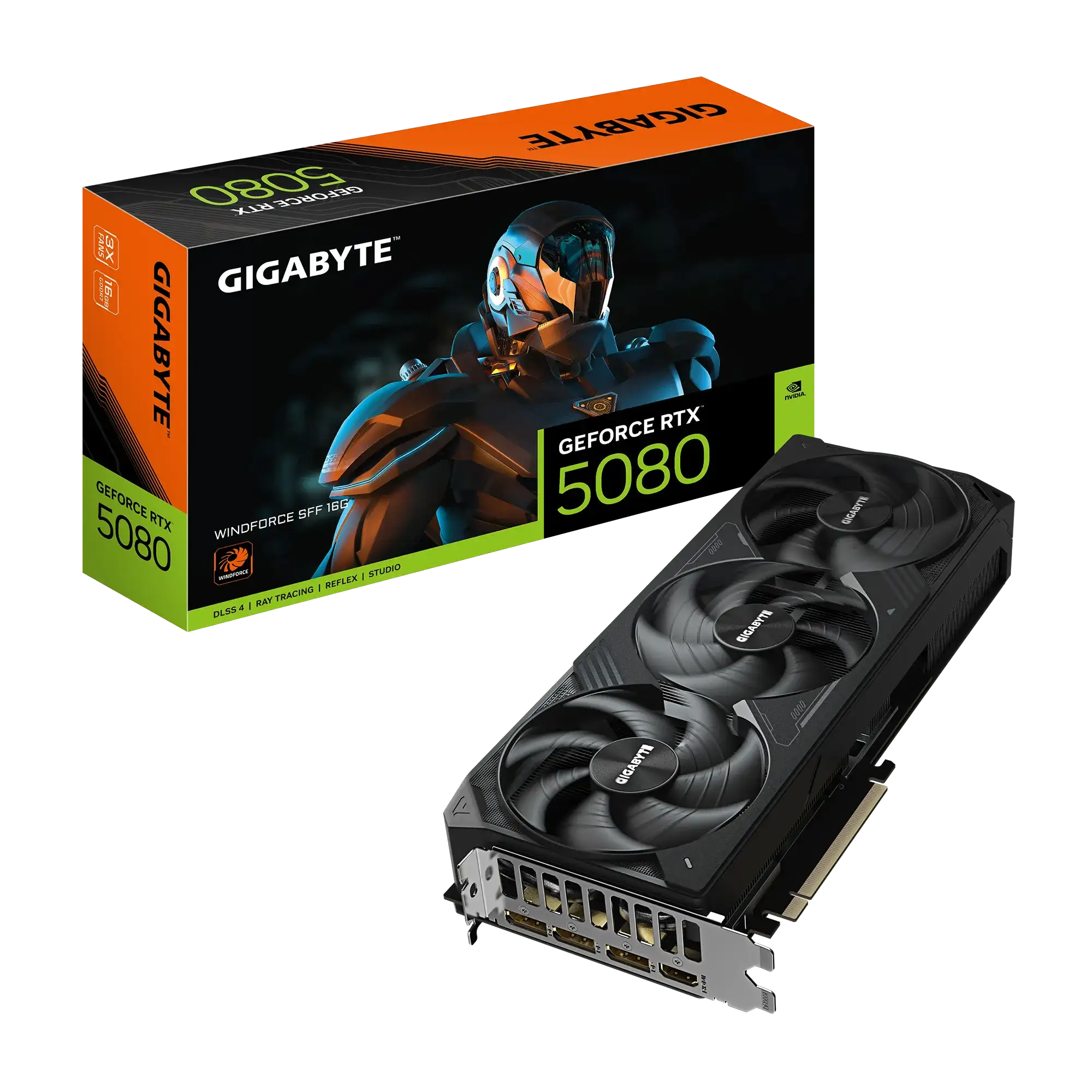 GIGABYTE GeForce RTX 5080 WINDFORCE SFF 16G GIGABYTE GeForce RTX 5080 WINDFORCE SFF 16G