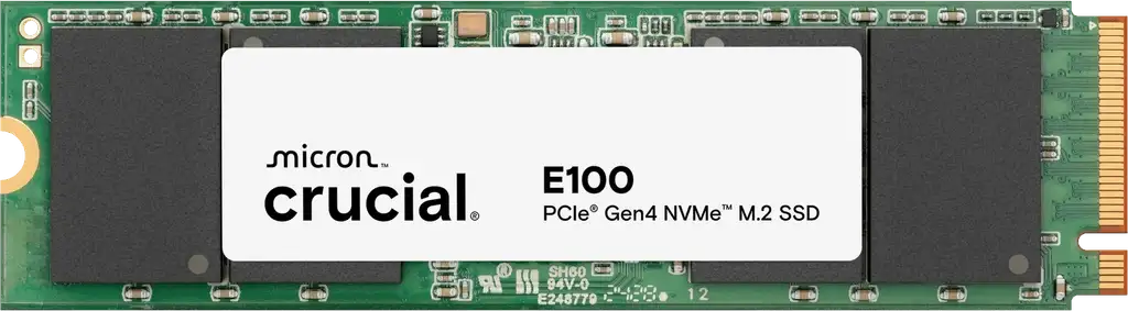 Crucial E100 1TB PCIe Gen4 NVMe M.2 SSD 1TB Crucial E100 1TB PCIe Gen4 NVMe M.2 SSD 1TB
