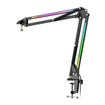 FIFINE AmpliGame BM38 RGB Microphone Boom Arm Stand
