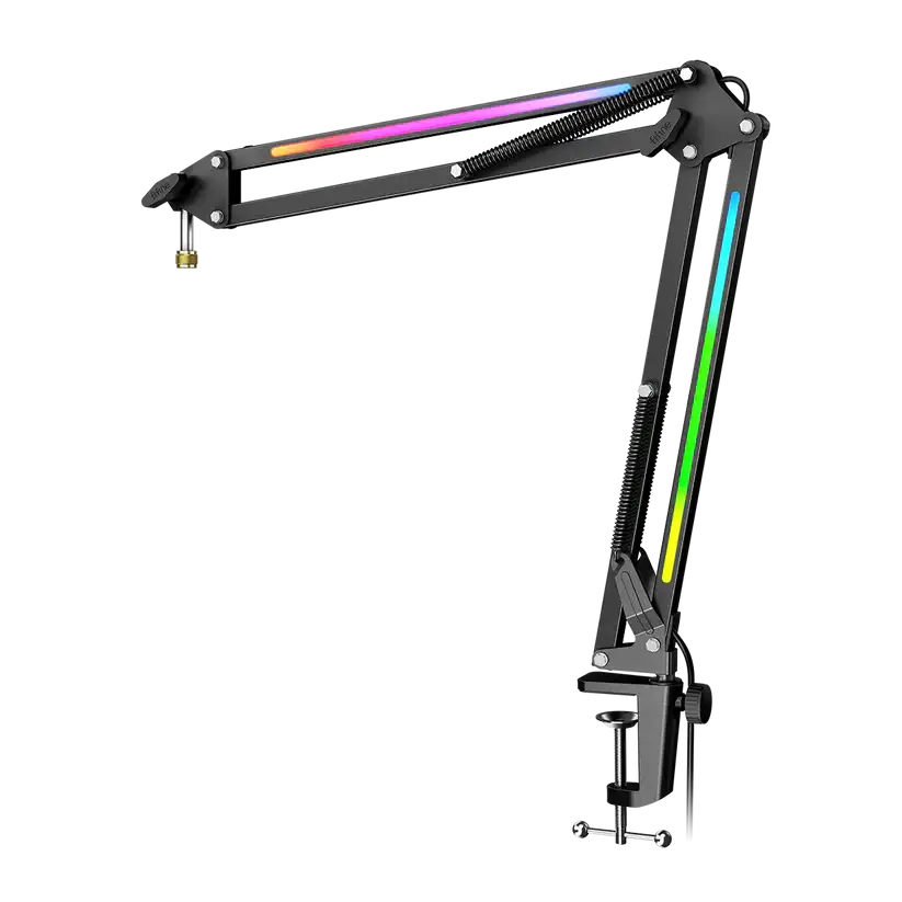 FIFINE AmpliGame BM38 RGB Microphone Boom Arm Stand FIFINE AmpliGame BM38 RGB Microphone Boom Arm Stand