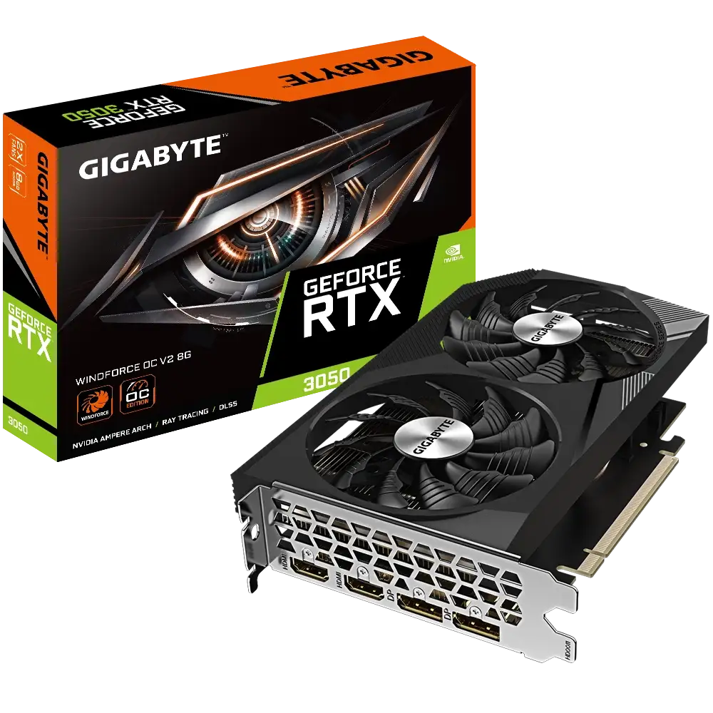 GeForce RTX™ 3050 WINDFORCE OC V2 8G_01 GeForce-RTX™-3050-WINDFORCE-OC-V2-8G_01.webp