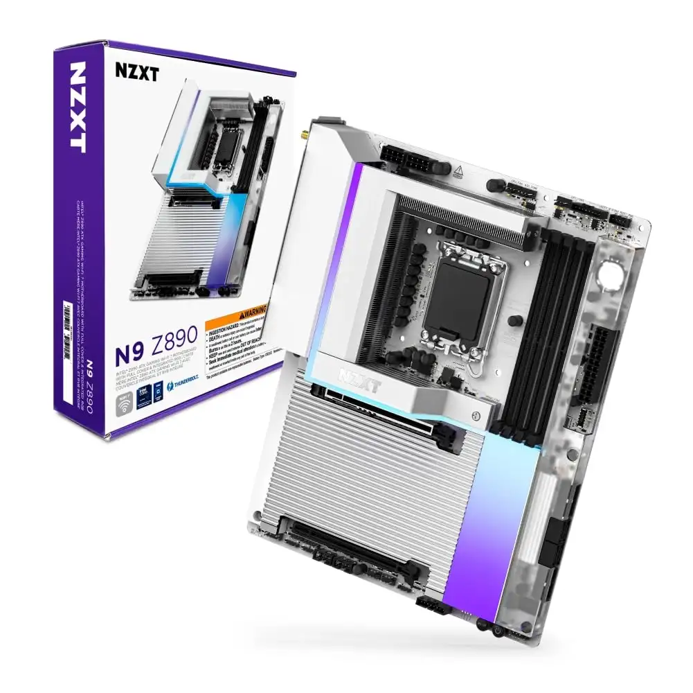 NZXT N9 Z890 Intel ATX Gaming Wi-Fi 7 Motherboard RGB (1) NZXT N9 Z890 Intel ATX Gaming Wi-Fi 7 Motherboard RGB
