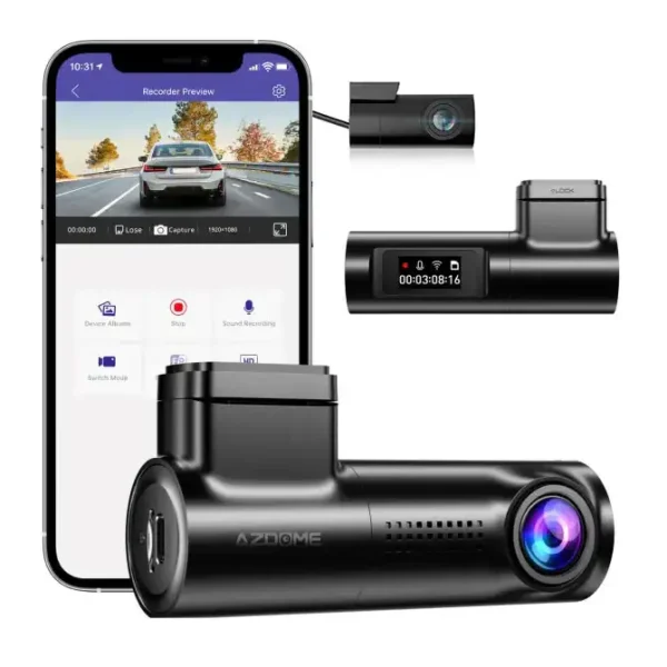 AZDome M330 Max 2-CH 4K Wifi GPS dashcam
